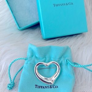 🎁 TIFFANY & CO Open Heart pin brooch